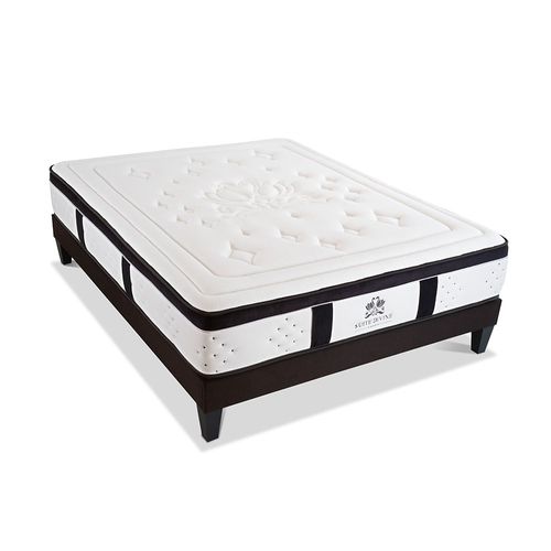 Ensemble Suite Divine 90x200 Cm Matelas Mousse + Sommier Bois