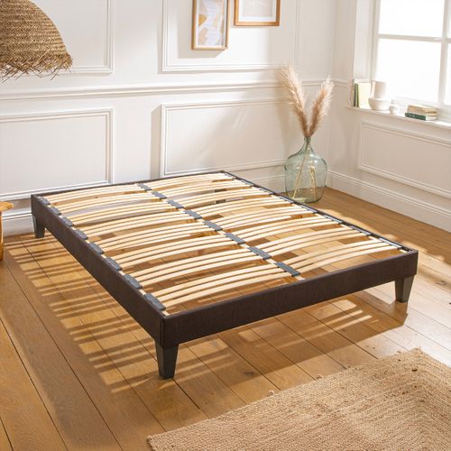 Sommier En Kit Tissu Gris - 200 X 200 Cm