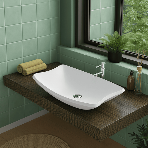 Morea - Vasque Rectangulaire à Poser