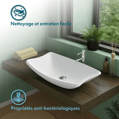 Morea - Vasque Rectangulaire à Poser