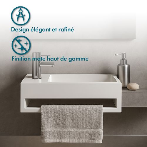 Mona G - Lave-mains Rectangulaire Suspendu