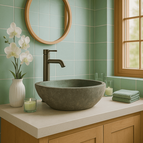 Vasque En Pierre 50cm Galéo