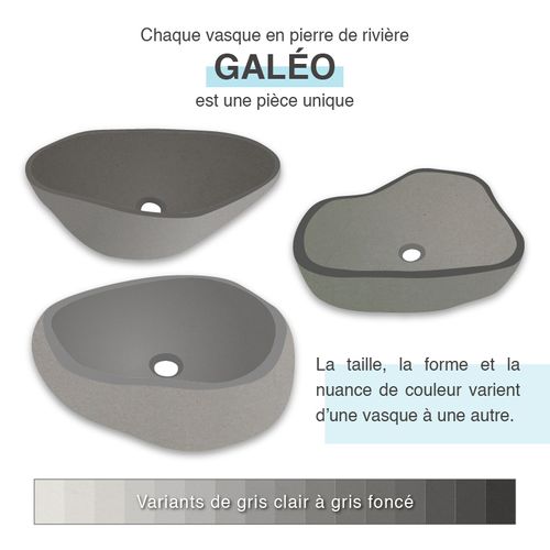 Vasque En Pierre 50cm Galéo