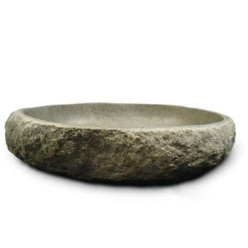 Galéo - Vasque à Poser 60 Cm En Pierre De Rivière