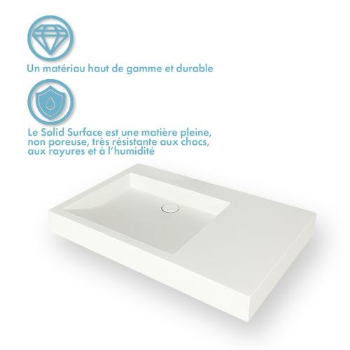 Passoa Ii - Vasque Rectangulaire Suspendue