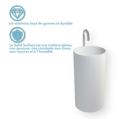 Vasque Sur Pied - Cerca - 45x45x90cm