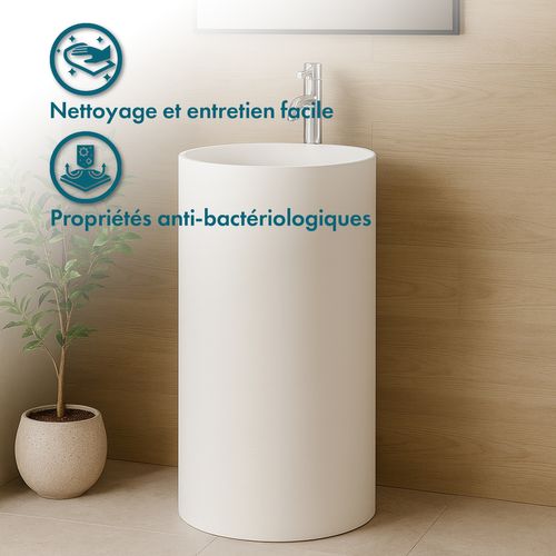 Vasque Sur Pied - Cerca - 45x45x90cm