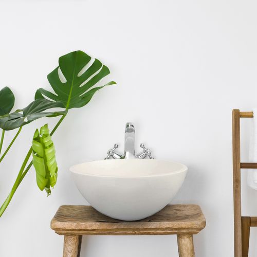 Boléa - Vasque à Poser Ronde 30 Cm En Solid Surface