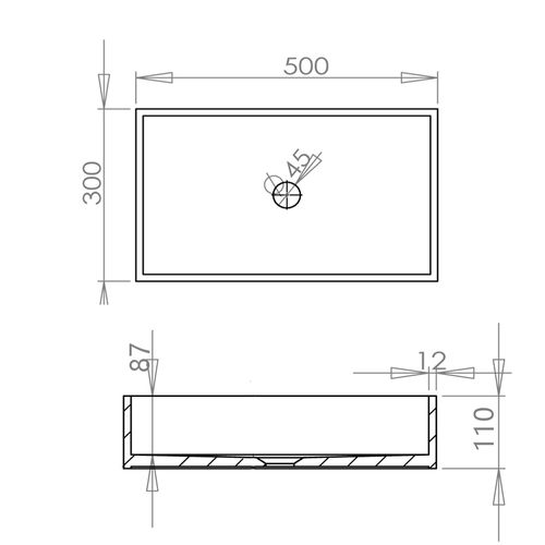 Soho - Vasque Rectangulaire à Poser