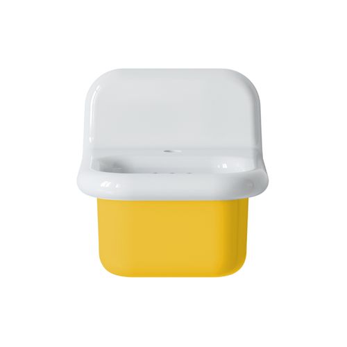 Lavabo Rétro En Céramique 35 Cm - True Colors Lite - Jaune Soleil 