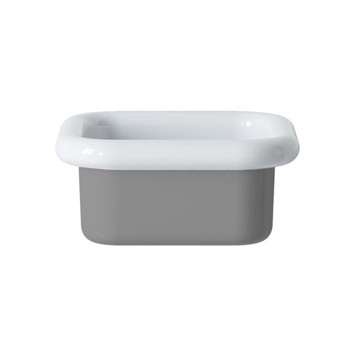 Lavabo Rétro à Poser En Céramique 40 Cm - True Colors Lite - Gris Clair
