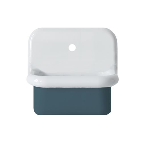 Lavabo Rétro En Céramique 45 Cm - True Colors Lite - Mini Profondeur - Gris