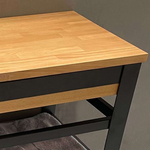 Meuble En Chêne Avec Plan Et Tiroir 120cm