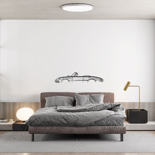 Décoration Murale En Métal - Silhouette De Voiture - Duetto - 120 Cm