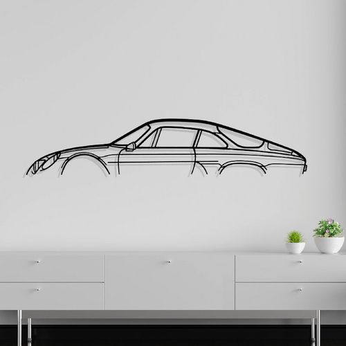 Décoration Murale En Métal - Silhouette De Voiture - Alpine A110 70's - 120 Cm - Édition Limitée