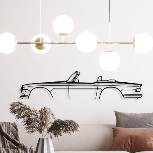 Décoration Murale En Métal - Silhouette De Voiture - Tr6 1971 - 120 Cm - Édition Limitée