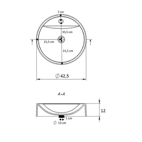 Vasque Semi-encastrée - Beige Rosé - Aurélie