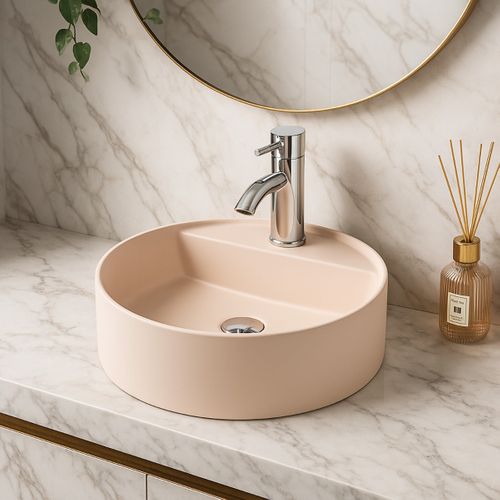 Vasque Semi-encastrée - Beige Rosé - Aurélie