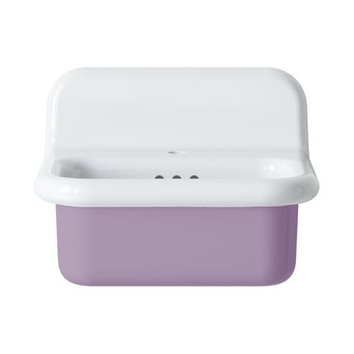 Lavabo Rétro En Céramique 50 Cm - True Colors Lite - Petit Format - Violet Lavande