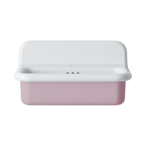 Lavabo Rétro En Céramique 70 Cm - True Colors Lite - Moyen Format - Rose Confetto