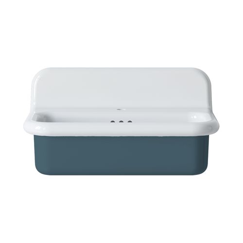 Lavabo Rétro En Céramique 70 Cm - True Colors Lite - Moyen Format - Gris