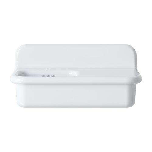 Lavabo Rétro Asymétrique En Céramique 80 Cm - True Colors Lite - Blanc