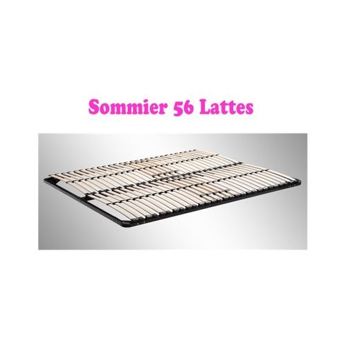 Sommier à Lattes Multiplis Résistant Fermeté Réglable 200x200 Cm