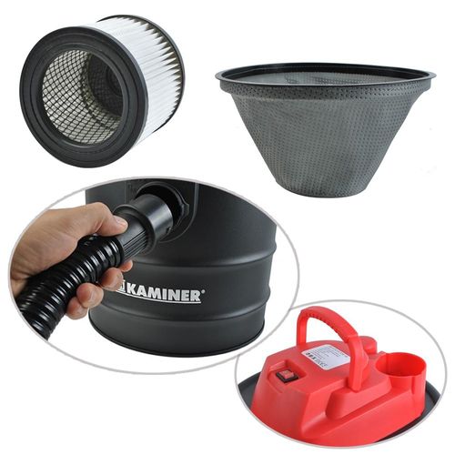 II Aspirateur Vide Cendres Poêle Cheminée Barbecue Souffleur 10 L