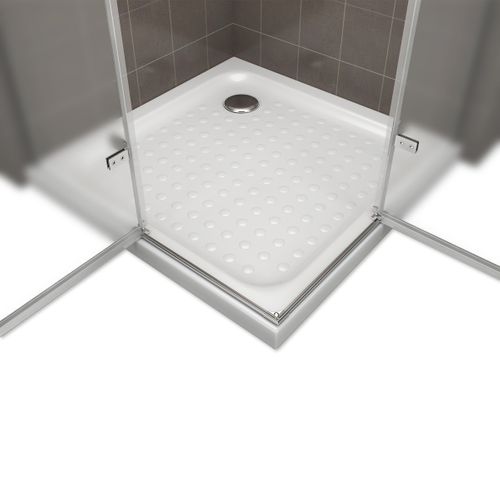 Cabine De Douche Maya H190 115x80cm Verre Opaque 2 Portes Battantes (sans Receveur)