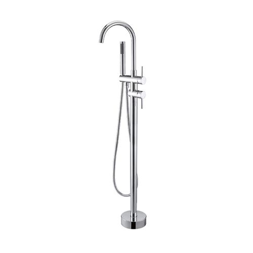 Robinet Sur Pied Baignoire Îlot Chrome Brillant - Maty