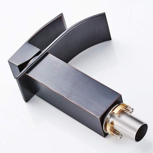 Robinet Mitigeur Bec Cascade Tibre Noir Brossé