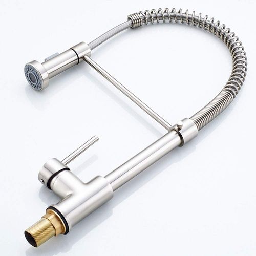 Robinet Mitigeur Cuisine Avec Douchette 2 Jets Loire Chrome Brossé