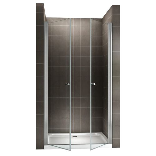 Porte De Douche H185 X L.80 à 84 Cm Verre Transparent - Gina