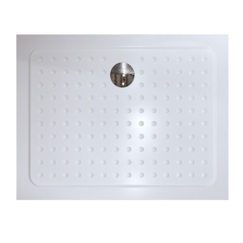 Receveur De Douche Sana 75x90 Cm Blanc + Bonde Et Siphon Inclus