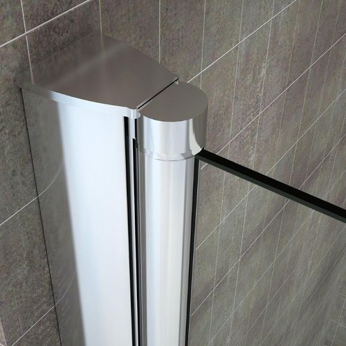 Pare-baignoire 110 X H.140cm Pliant Et Pivotant Verre Transparent Anticalcaire - Baly