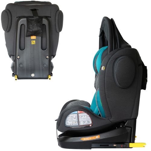 Zeli Siège-auto Évolutif I-size 360° Enfants De 40 à 150 Cm 0-36 Kg Isofix Top Tether Vert + Canopy