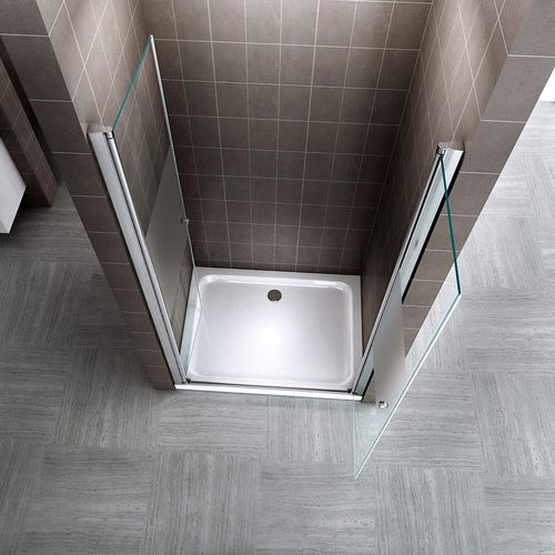 Porte De Douche H195 X L.76 à 80 Cm Verre Semi-opaque - Gina