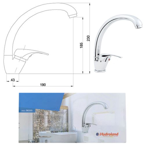 Robinet Mitigeur D'évier Bec En S Orientable Nano