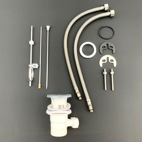 Robinet Mitigeur Vasque Lavabo Nero + Bonde Incluse