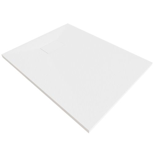 Receveur De Douche Baya 80x140 Cm Blanc Extra-plat Aspect Pierre + Bonde