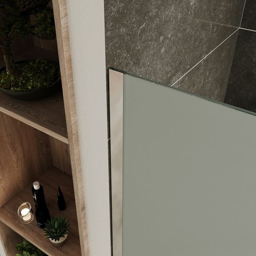 Paroi De Douche Italienne 70x200 Cm Verre Opaque 10 Mm Roma