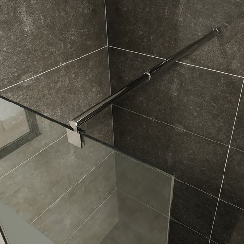 Paroi De Douche Italienne 120x200 Cm Verre Centre-opaque 10 Mm Roma