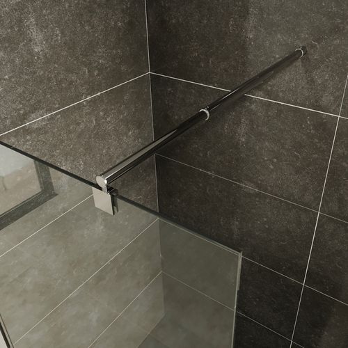 Paroi De Douche Italienne 170x200 Cm Verre Transparent 10 Mm Roma
