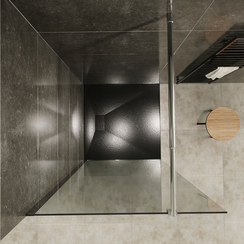 Paroi De Douche Italienne 150x200 Cm Verre Transparent 10 Mm Roma