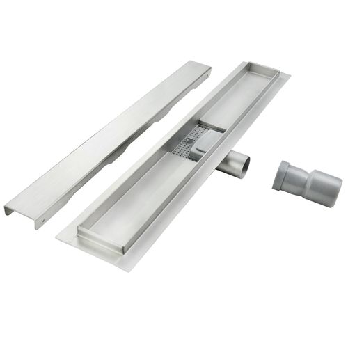 Caniveau De Douche Italienne Inox L.100 Cm Anti-odeurs + Filtre, Drainage Performant -dala