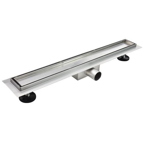 Caniveau De Douche 2en1 à Encastrer L.70 Cm, à Carreler Ou Inox, Drainage 36l/min - Celo