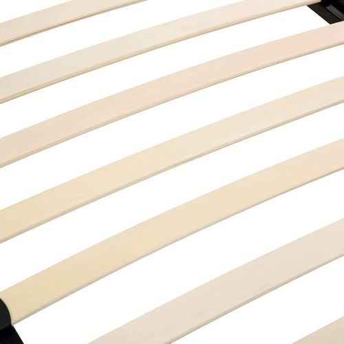 Basi Sommier à Lattes Avec Pieds En Acier Robuste 90x200 Cm   Noir