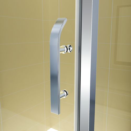 Cabine De Douche H195 90x80cm (porte 90) Verre 8 Mm Transparent Pivotante Niky (sans Receveur)