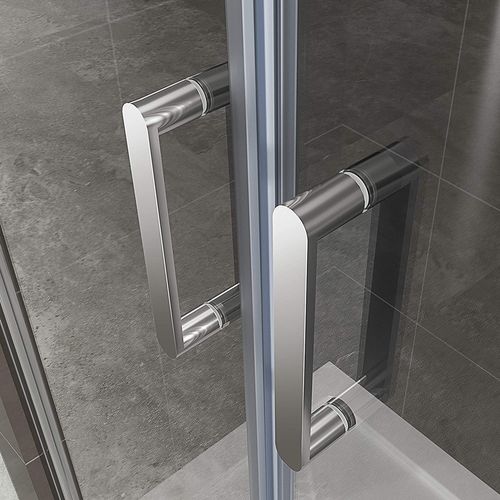 Porte De Doucheh180 Largeur 82-85 Cm Verre Transparent 6 Mm, Portes Battantes Kimi