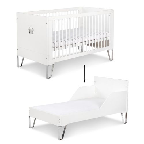 Blanka Lit Bébé Évolutif Convertible En Lit Enfant 140x70 Blanc